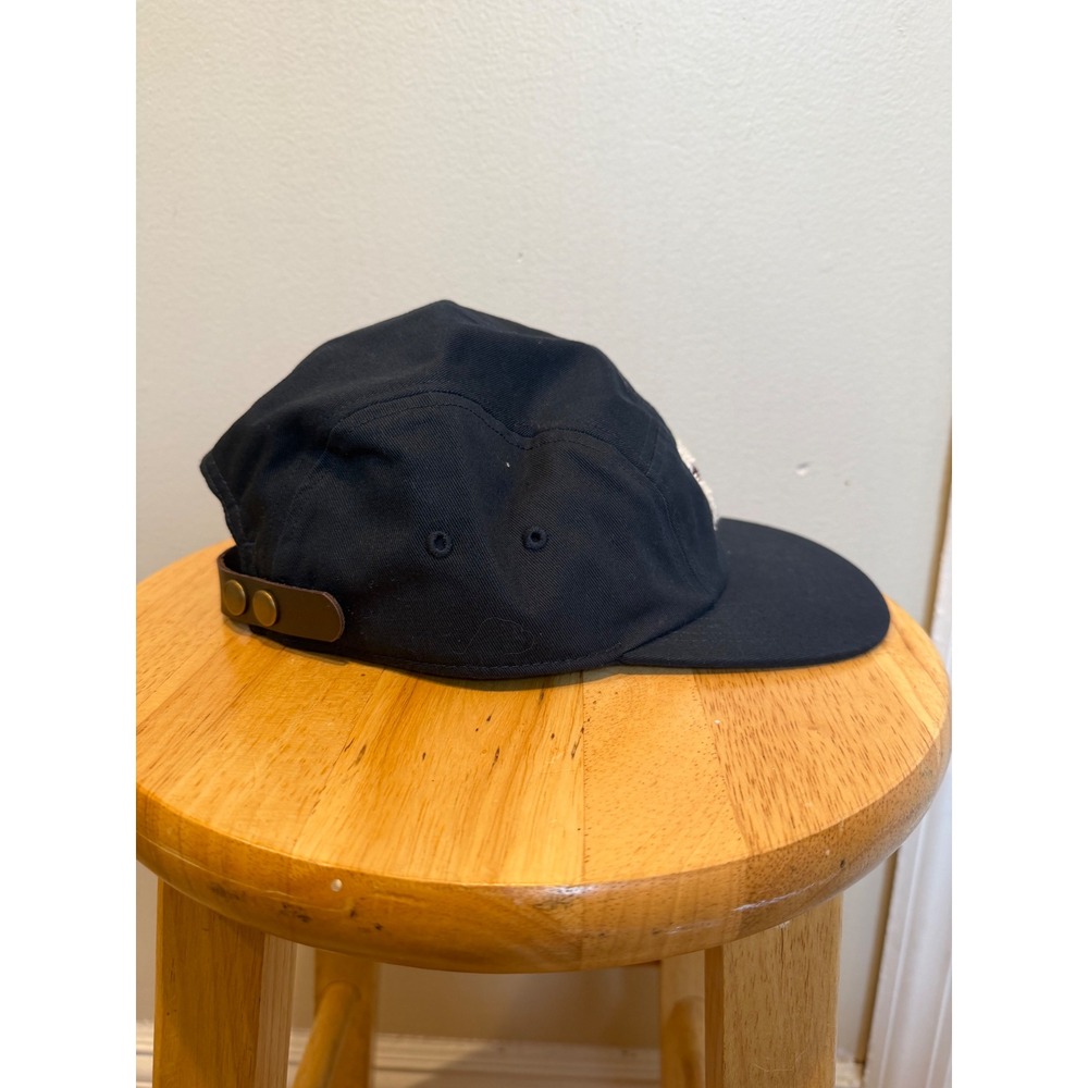 Kith Mens K Winged Foot Chenille Patch 5-Panel Camper Hat Navy Blue KHM050993 - Picture 4 of 7
